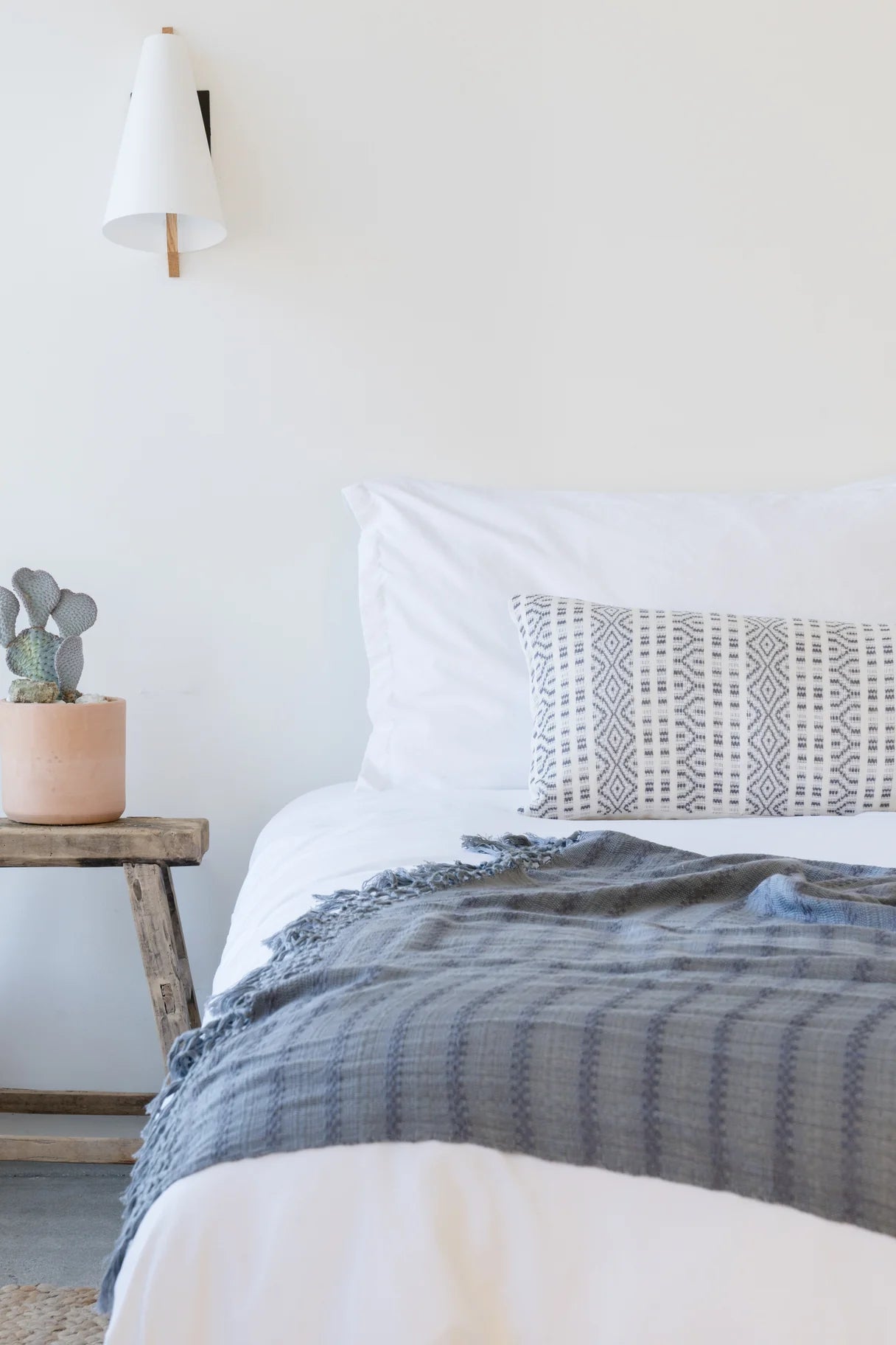 ANDREA LUMBAR PILLOW IN SLATE