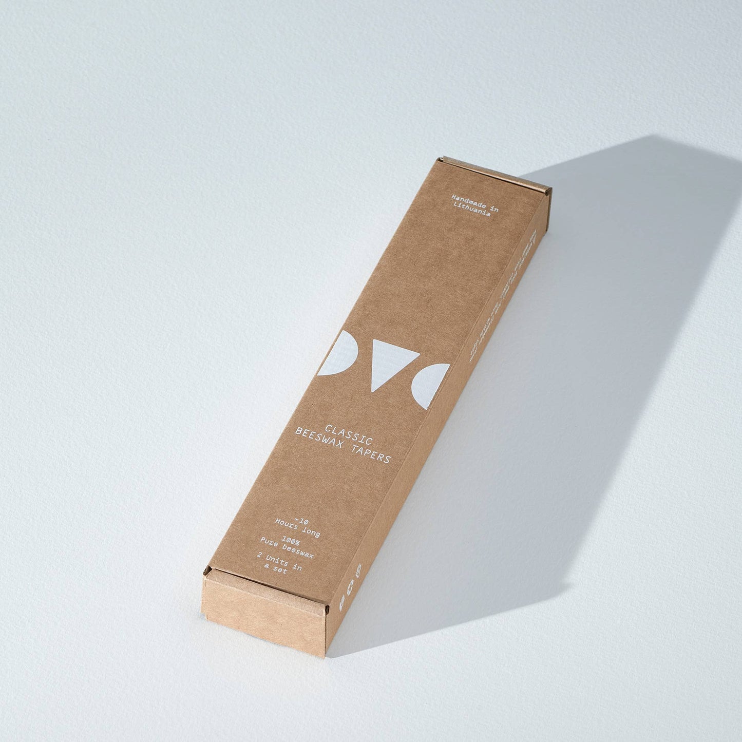 Classic Beeswax Tapers, set of two