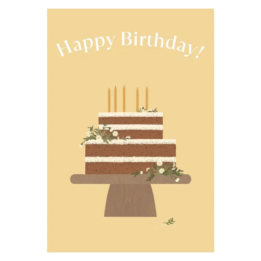 Happy Birthday Cake Poster