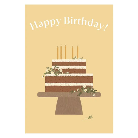 Happy Birthday Cake Poster