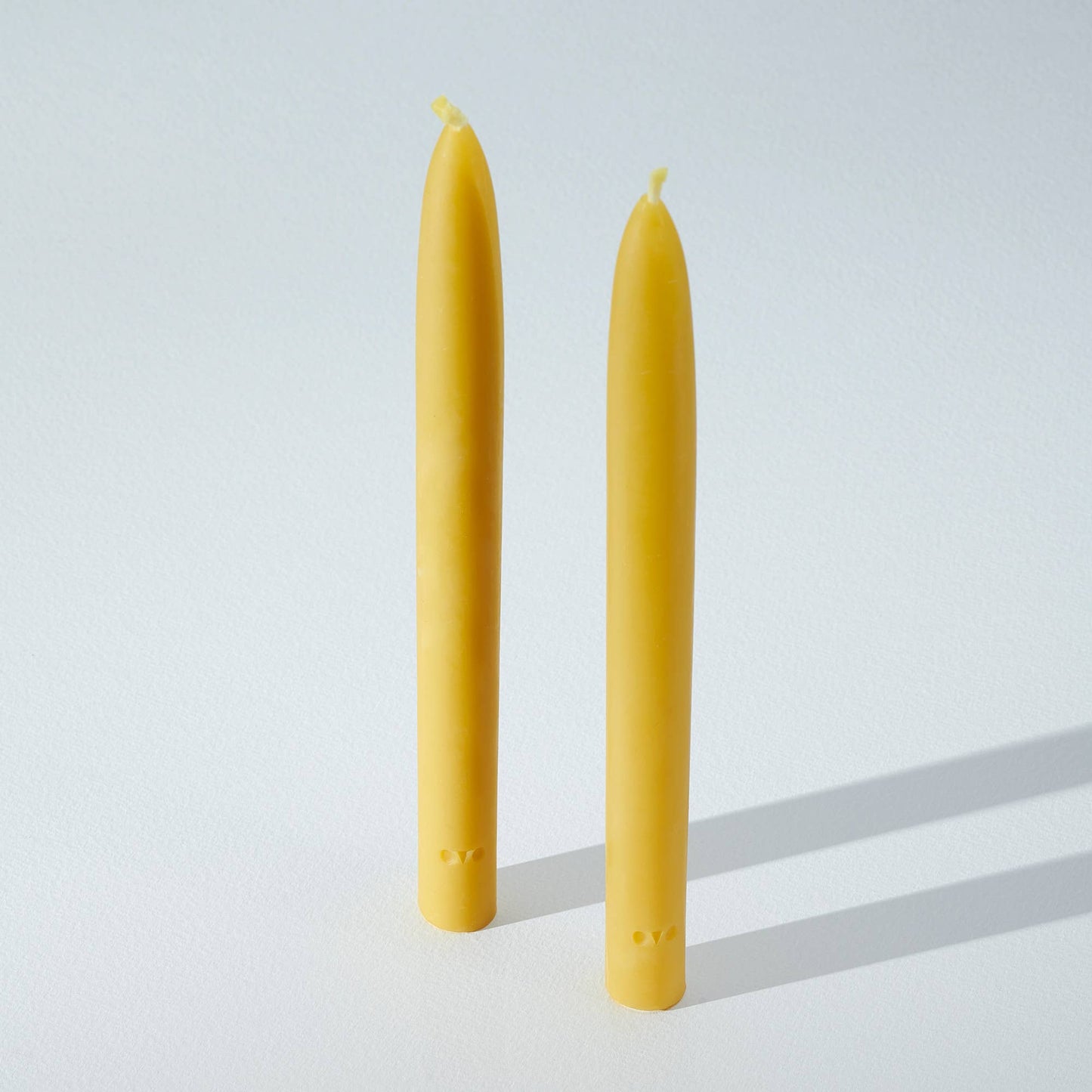 Classic Beeswax Tapers, set of two